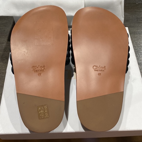 Chloé Kacey Braided Leather Slide Sandal - Picture 8 of 10